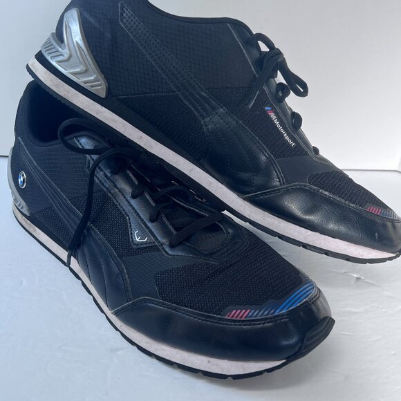 PUMA BMW Motorsport Track Racer driving Shoes Size 14 Black 306872 Performance - Picture 11 of 12